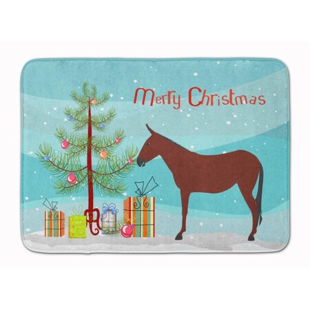 Carolines Treasures Hinny Horse Donkey Christmas Machine Washable Memory Foam Mat BB9217RUG